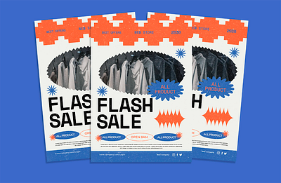 Fashion Flash Sale Flyer flyer graphic design illustration vector