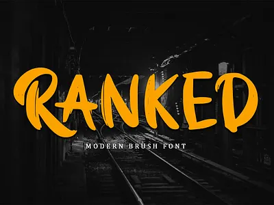 Ranked - Original Handwritten Font digitalart font graphic design handwritten typedesign