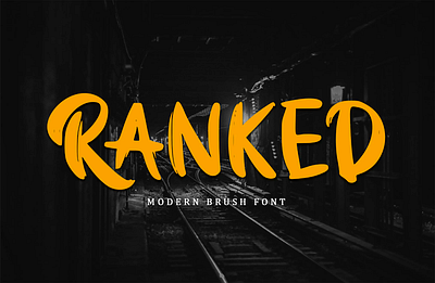 Ranked - Original Handwritten Font digitalart font graphic design handwritten typedesign