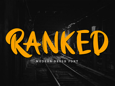 Ranked - Original Handwritten Font digitalart font graphic design handwritten typedesign