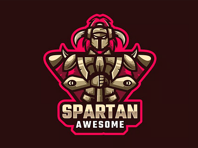 Spartan Logo branding graphic design illustration logo sparta vector