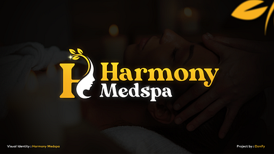 Harmony Medspa - Logo Design & Visual Identity Design beauty logo botox branding harmony identityt design logo logo design logo inspiration logo maker medspa shubham jadiwal visual identity