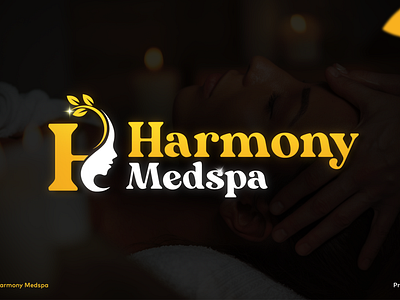 Harmony Medspa - Logo Design & Visual Identity Design beauty logo botox branding harmony identityt design logo logo design logo inspiration logo maker medspa shubham jadiwal visual identity