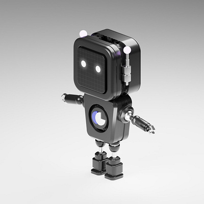 3D Isometric Robot 3d animation motion graphics