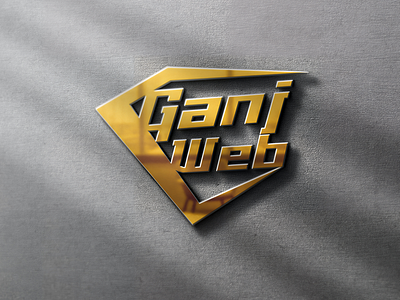 Ganjweb Gold - English Logo Splash - 8k 3d branding graphic design logo motion graphics