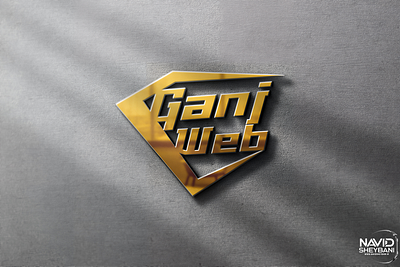 Ganjweb Gold - English Logo Splash - 8k 3d branding graphic design logo motion graphics