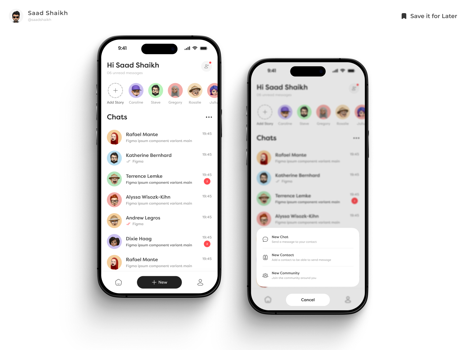 Chat Screen Design ✨ app app design app ui chat chat screen chat screen design chat screen ui clean design figma iphone message minimal mobile mobile app professional ui ui design web web app