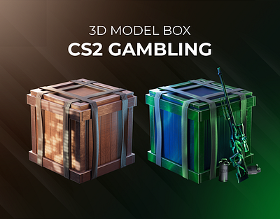 3D model box \ CS2 Gambling 3d box case crates cs2 csgo design gambling graphic design icon model