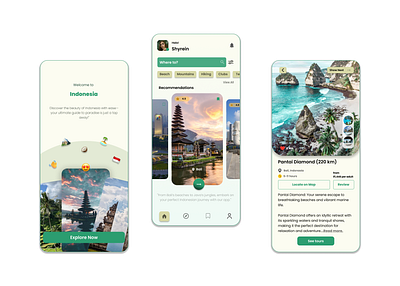 Travel App Makeover: "Discover Indonesia" beepsuperchallenge. design designchallenge design ui uiux