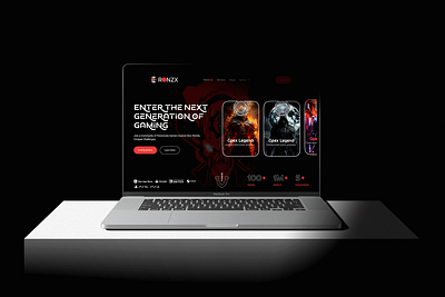 Gaming Platform website Header UI/UX Design animation branding design game game design game landing page game webstie gaming gaming webstie graphic design illustration minimal motion graphics ui ux