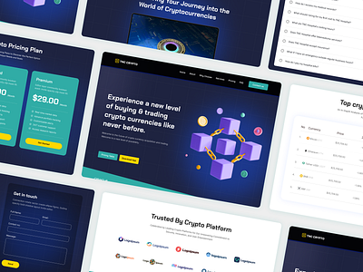 TNC Crypto - Finance Website Template crypto crypto currency crypto currency template crypto startups figma finance website landing page one page technology template ui design webflow template