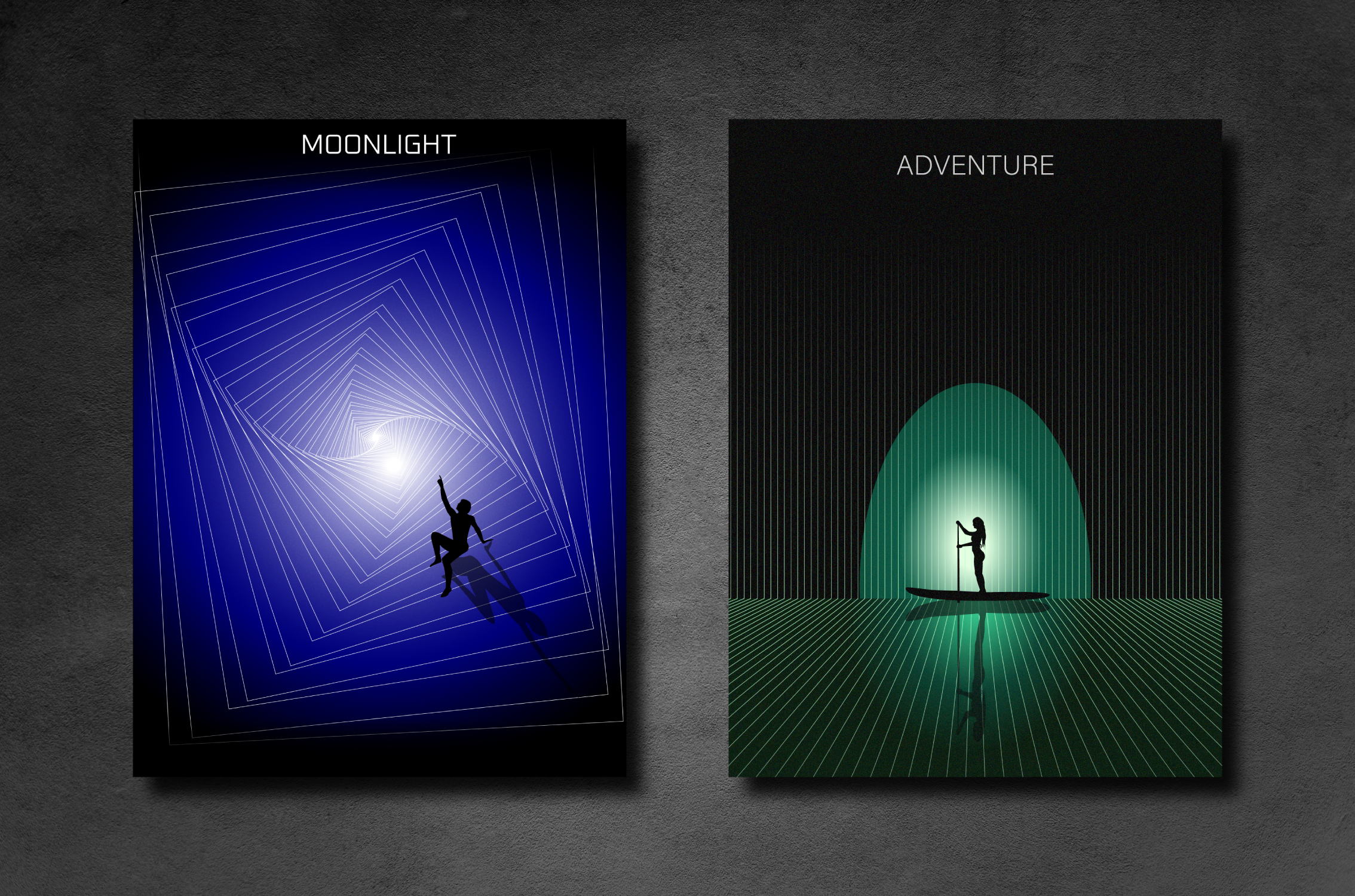 New collection of posters 3d branding design graphic design illustration illustrator photoshop posters typography vector