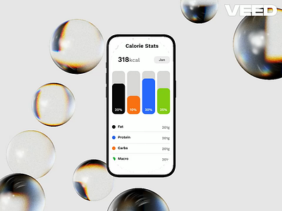 Food Calorie App app appdesign design figmadesign food motion graphics ui video