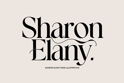 Sharon Elany/font design graphic design illustration vector