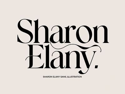 Sharon Elany/font design graphic design illustration vector