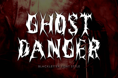 Ghost Danger autumn beautiful branding christmas creepy design fall font font design graphic design halloween handwritten horror illustration logo scary ui witch