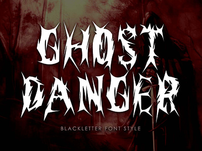 Ghost Danger autumn beautiful branding christmas creepy design fall font font design graphic design halloween handwritten horror illustration logo scary ui witch