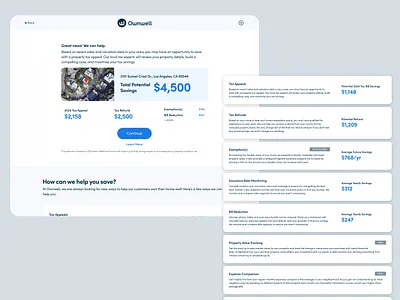 Sign up flow with a 48% conversion rate conversion flow design product savings estimate sign up flow ui