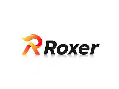 Roxer - R logo, R letter, Branding, Modern logo app branding creative logo fire gradient logo logo logo design logo designer logo maker modern logo r fire logo r letter logo r logo r speed logo speed tech technology ui web website