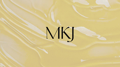 MKJ - Skin Care Brand Identity brand branding design graphic design identity logo logo design luxury luxury skin care pakaging skin care typography word mark word mark logo