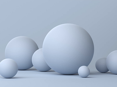 Spheres 3d abstract animation background blender branding clean cover design falling spheres minimal minimalist motion graphics render shape simple template