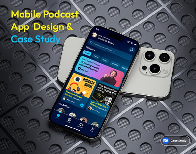 Mobile Podcast App Design & Case Study adobe xd app app design case study cast figma mobile podcast podcast ui ui ux user research