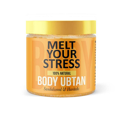 Body, Face and Hair Ubtan Label Design unique branding