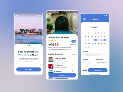 Hotel Booking App Design app design design figma hotel booking mobile application ui uiux user interface