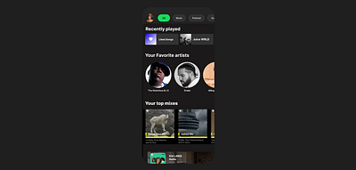 Spotify redesign branding graphic design ui