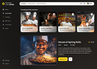 Culinary App UI Design mobile app ui ux design