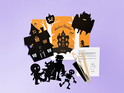 Halloween Shadow Theater Kit – Product and Packaging Design spooky design