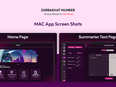 Mac App Screen shots branding design graphic design mac app screenshots screenshots ui ux