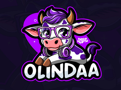 Logo Olindaa (Streamer) graphic design illustration logo vector