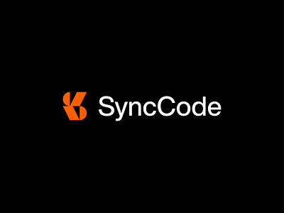 SyncCode Logo Design branding code coding dev developer digital identity encoding high complex codes high tech identity intelligent analytics logo network networks networking programming research development s coding logo s logo saas