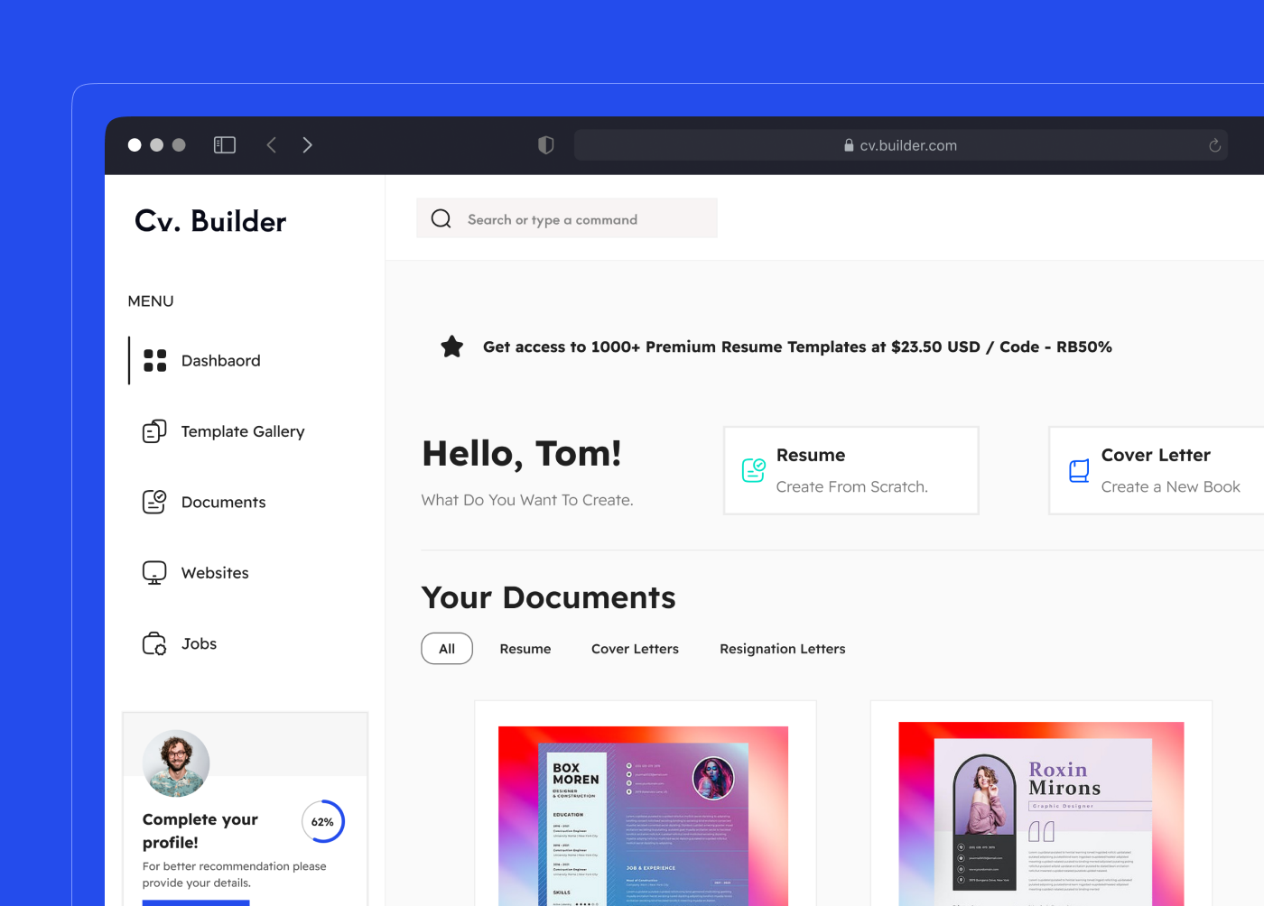 Example of Dashbaord Design