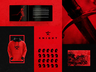 KNIGHT book design brand identity brand mark branding brandmark concept art design graphic design japan japanese japanese logo knight knight logo korea logo logomark minimal mockup modern red