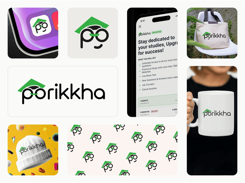 Porikkha Exam Logo Concept animation branding business logo clean logo exam exam logo examination logo learning app lms lms logo logo logo concept logo deisgn logo guideline logo mockup motion graphics