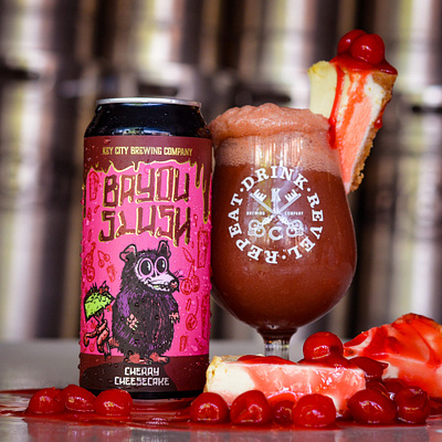 Bayou Slush: Cherry Cheesecake design graphic design illustration packaging