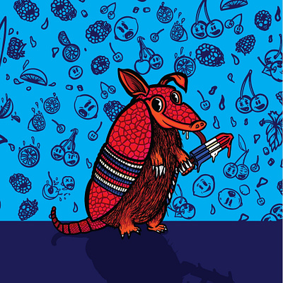 Dasy the 9-Banded Armadillo character design design graphic design illustration packaging