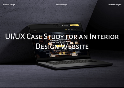 Interior Design Website design figma ui ux