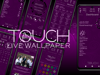 TOUCH • KLWP Live Wallpaper android design klwp live wallpaper smartphones touch ui ux