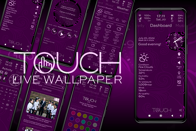 TOUCH • KLWP Live Wallpaper android design klwp live wallpaper smartphones touch ui ux