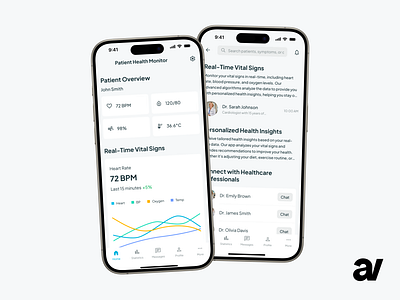 MediPulse - Healthcare Mobile App 2024 app case study clean design figma health mobile modern neutral simple ui ux