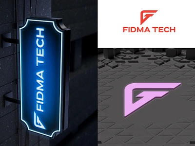 Technology Lettermark logo "FIDMA TECH" ad adobeillustrator branding de design graphic design lo logo logodesign logomaker logoservice logovoice