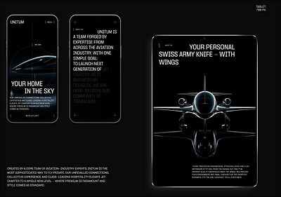 UNITUM AVIATION | LANDING PAGE app branding design graphic design illustration logo typography ui ux vector