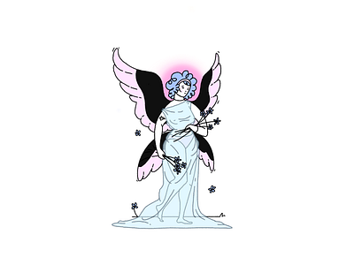 Angel 🪻 angel goddess greek illustration