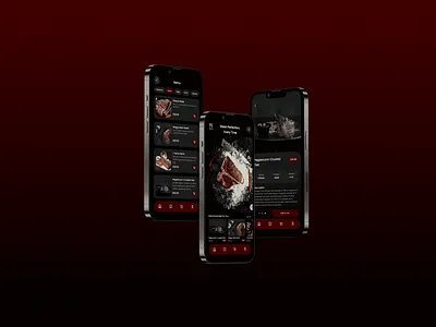 Steakhouse App Design app design food app graphic design steakhouse app ui ui design ui ux ux design