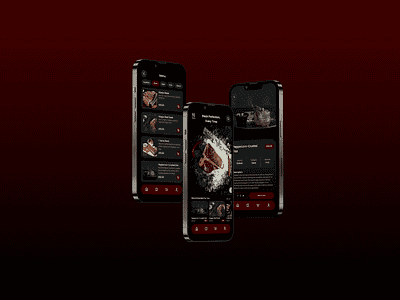 Steakhouse App Design app design food app graphic design steakhouse app ui ui design ui ux ux design