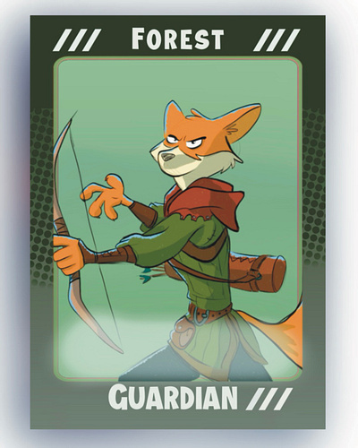 Forest Guardian animals art cartoons character design design fox character illustration process