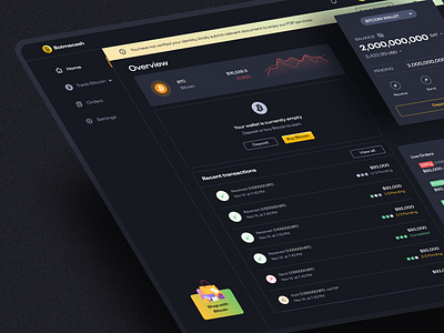 Botmecash - Bitcoin Wallet blockchain crypto financial product design ui ux web3